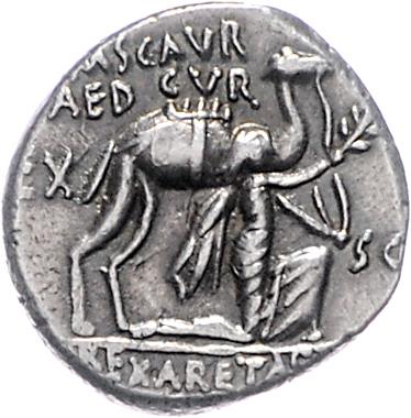 M AEMILIUS SCAURUS und P PLAETIUS HYPSAEUS - Münzen und Medaillen