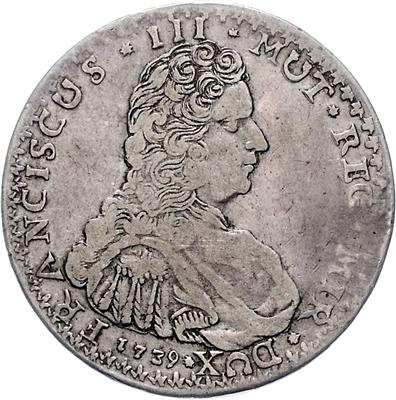 Modena, Francseco III. d'Este 1737-1780 - Mince a medaile