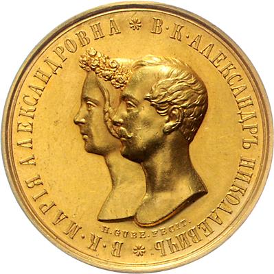 Nikolaus I. 1825-1855, GOLD - Mince a medaile