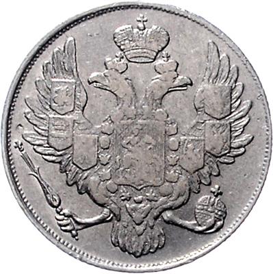 Nikolaus I. 1825-1855, PLATIN - Monete e medaglie