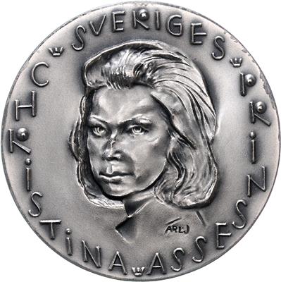 Prinzessin Christina, jüngste Schwester von König Carl XVI. Gustaf - Coins and medals