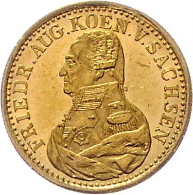 Sachsen, Friedrich August I. 1806-1827, GOLD - Monete e medaglie