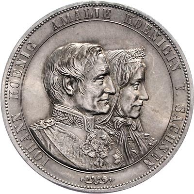 Sachsen, Johann 1854-1873 - Coins and medals