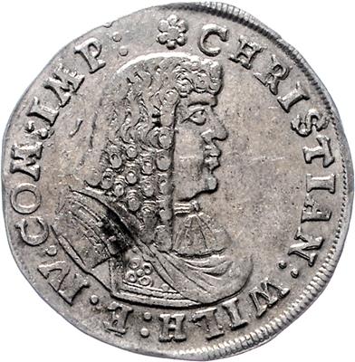 Schwarzburg-Sondershausen, Christian Wilhelm I. 1666-1721 - Mince a medaile