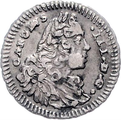 Sizilien, Karl III. von Habsburg 1720-1734 - Mince a medaile