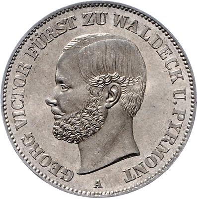 Waldeck und Pyrmont, Georg Victor 1852-1893 - Monete e medaglie