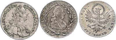 (ca. 29 AR) Maria Theresia - Mince a medaile