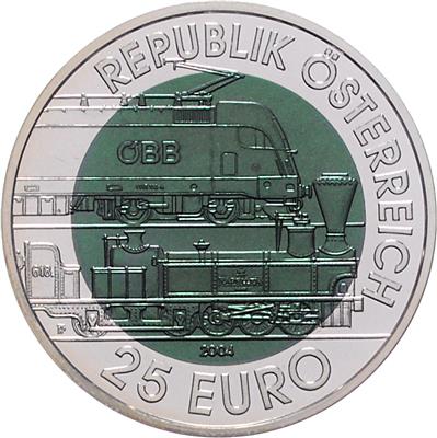 Bimetall Niobmünze Semmeringbahn - Monete e medaglie