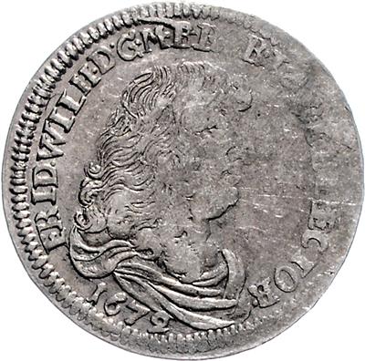 Brandenburg-Preussen, Friedrich Wilhelm 1640-1688 - Monete e medaglie