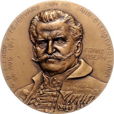 Geza Freiherr von Fejervary, General der Infanterie 1833-1914 - Coins and medals
