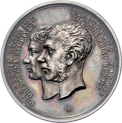 Kronprinz Rudolf und Prinzessin Stefanie - Coins and medals