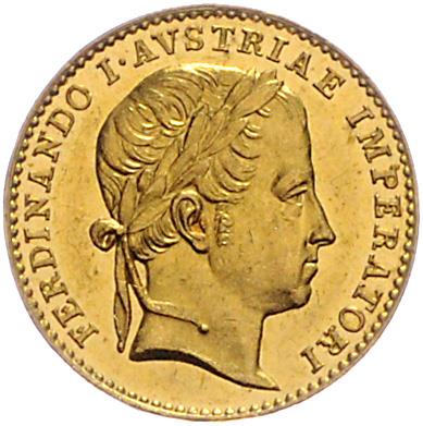 Ferdinand I. GOLD - Münzen, Medaillen und Papiergeld