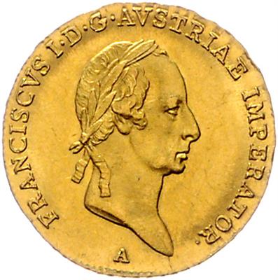 Franz I. GOLD - Münzen, Medaillen und Papiergeld