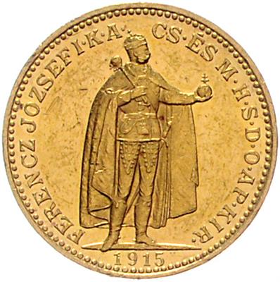 Franz Josef I. GOLD - Münzen, Medaillen und Papiergeld