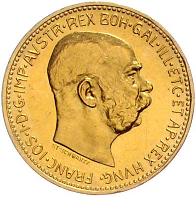 Franz Josef I. GOLD - Mince, medaile a papírové peníze