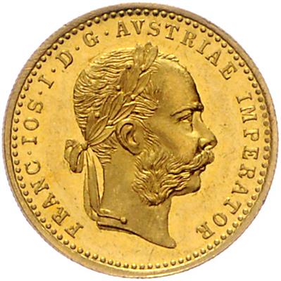 Franz Josef I. GOLD - Mince, medaile a papírové peníze