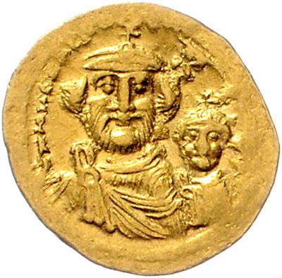 Heraclius und Söhne 613-641 GOLD - Monete, medaglie e cartamoneta