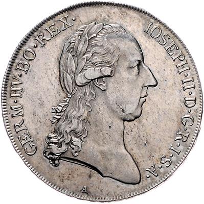 Josef II. - Münzen, Medaillen und Papiergeld
