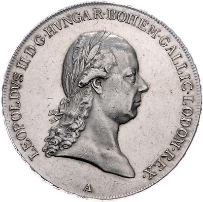 Leopold II., als König von Ungarn und Böhmen - Coins, medals and paper money