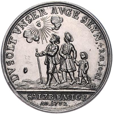 Salzburger Emigranten - Mince, medaile a papírové peníze