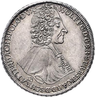 Wolfgang von Schrattenbach 1711-1738 - Mince, medaile a papírové peníze