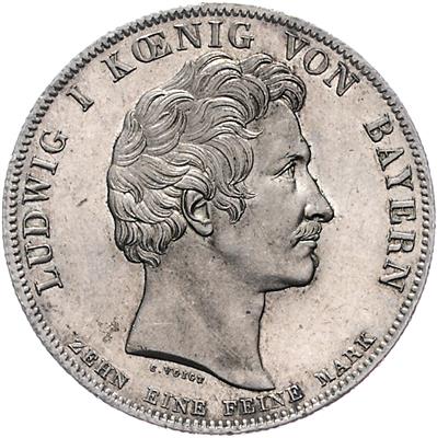 Bayern, Ludwig I. 1825-1848 - Mince, medaile a papírové peníze