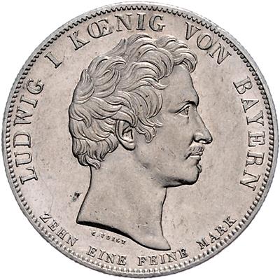 Bayern, Ludwig I. 1825-1848 - Münzen, Medaillen und Papiergeld