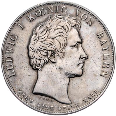 Bayern, Ludwig I. 1825-1848 - Coins, medals and paper money