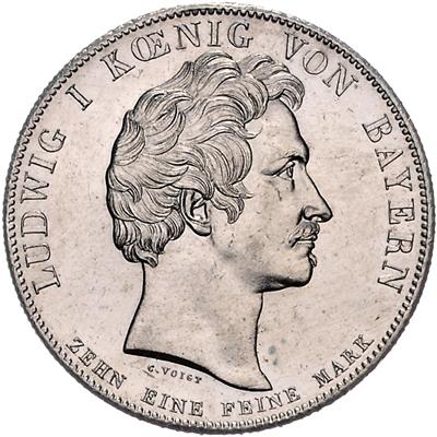 Bayern, Ludwig I. 1825-1848 - Münzen, Medaillen und Papiergeld