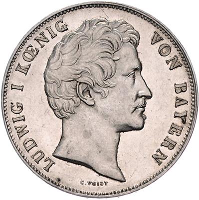 Bayern, Ludwig I. 1825-1848 - Münzen, Medaillen und Papiergeld