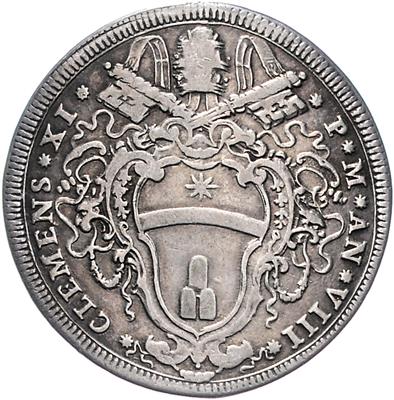 Clemens XI. 1700-1721 - Mince, medaile a papírové peníze