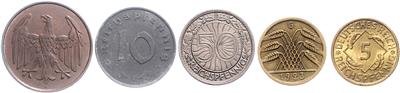 Deutschland 1918-1945 - Monete, medaglie e cartamoneta