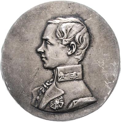 einseitige Galvanos und Güsse (ca. 26 Stk.) u. a. Otto Maas, - Coins, medals and paper money