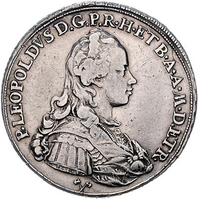 Florenz/Toskana, Pietro Leopoldo di Lorena 1765-1790 - Mince, medaile a papírové peníze