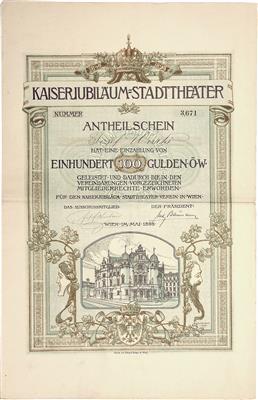 Kaiserjubiläum-Stadttheater - Münzen, Medaillen und Papiergeld