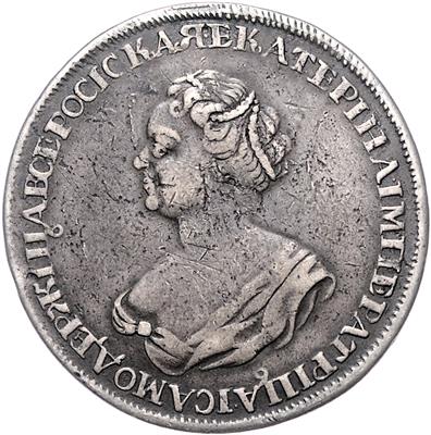 Katharina I. Ivanova 1725-1727 - Monete, medaglie e cartamoneta
