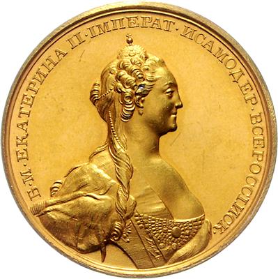 Katharina II. 1762-1796, GOLD - Monete, medaglie e cartamoneta