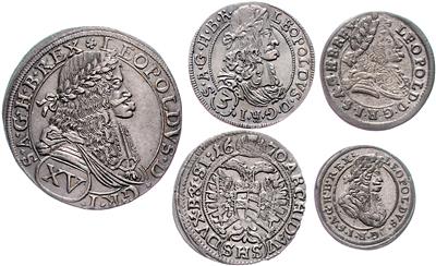 Leopold I. - Coins, medals and paper money