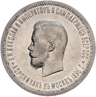 Nikolaus II. 1894-1917 - Mince, medaile a papírové peníze