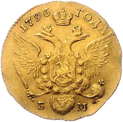 Paul I. Petrovic 1796-1801 GOLD - Münzen, Medaillen und Papiergeld