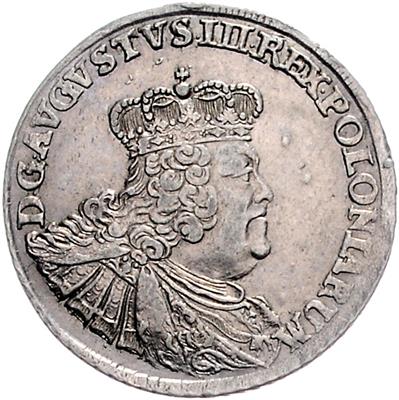 Polen, August III. 1733-1763 - Münzen, Medaillen und Papiergeld