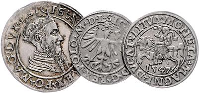 Polen, Sigismund August 1544-1572 - Münzen, Medaillen und Papiergeld