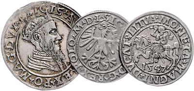 Polen, Sigismund August 1544-1572 - Mince, medaile a papírové peníze