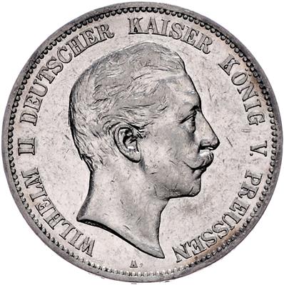Preussen, Wilhelm II. 1888-1918 - Mince, medaile a papírové peníze