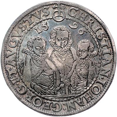 Sachsen A. L. Christian II, Johann Georg, August 1591-1611 - Monete, medaglie e cartamoneta