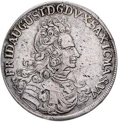 Sachsen A. L., Friedrich August I. 1694-1733 - Münzen, Medaillen und Papiergeld