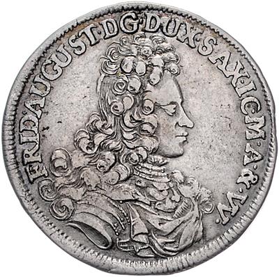 Sachsen A. L., Friedrich August I. 1694-1733 - Mince, medaile a papírové peníze