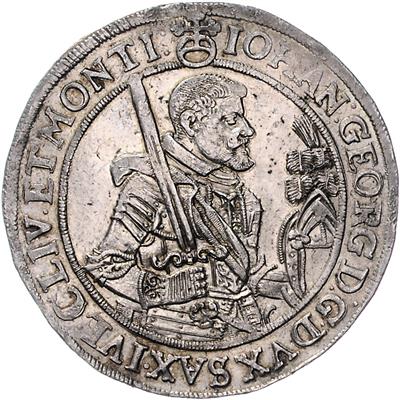 Sachsen A. L., Johann Georg I.1615-1656 - Mince, medaile a papírové peníze