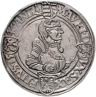 Sachsen E. L., Johann Friedrich I. und Moritz 1541-1547 - Münzen, Medaillen und Papiergeld