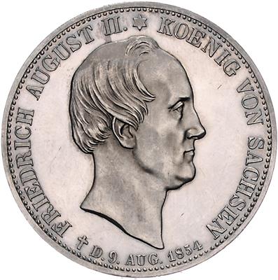 Sachsen, Friedrich August II.1836-1854 - Coins, medals and paper money